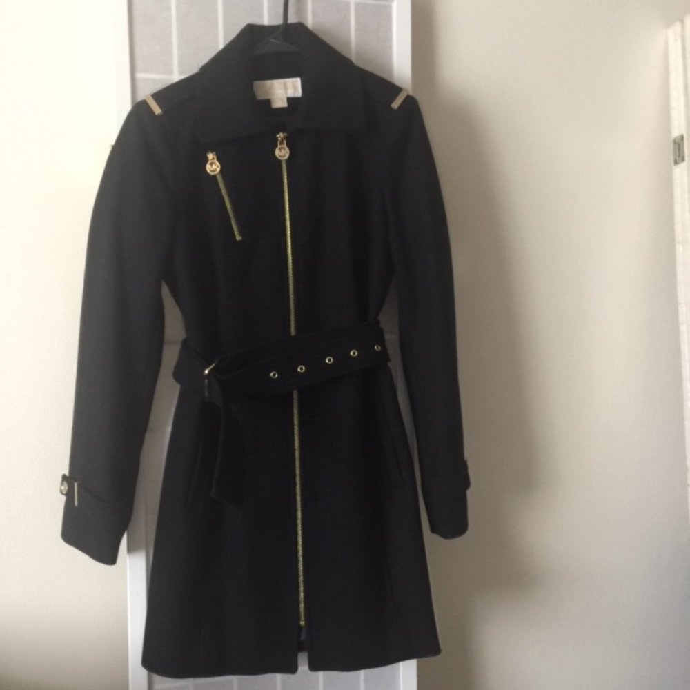 Michael Kors Winter Trench Warm Black Coat